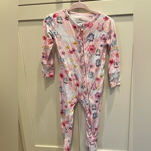 Posh Peanut Pink Unicorn and Rainbow Footie